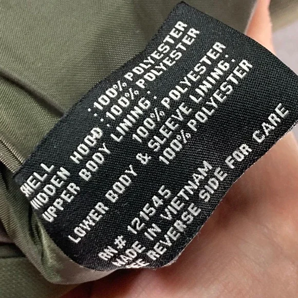 London Fog Men's‎ Green Full Zip Hooded Lightweight Jacket XL Made in Vietnam - Picture 9 of 10